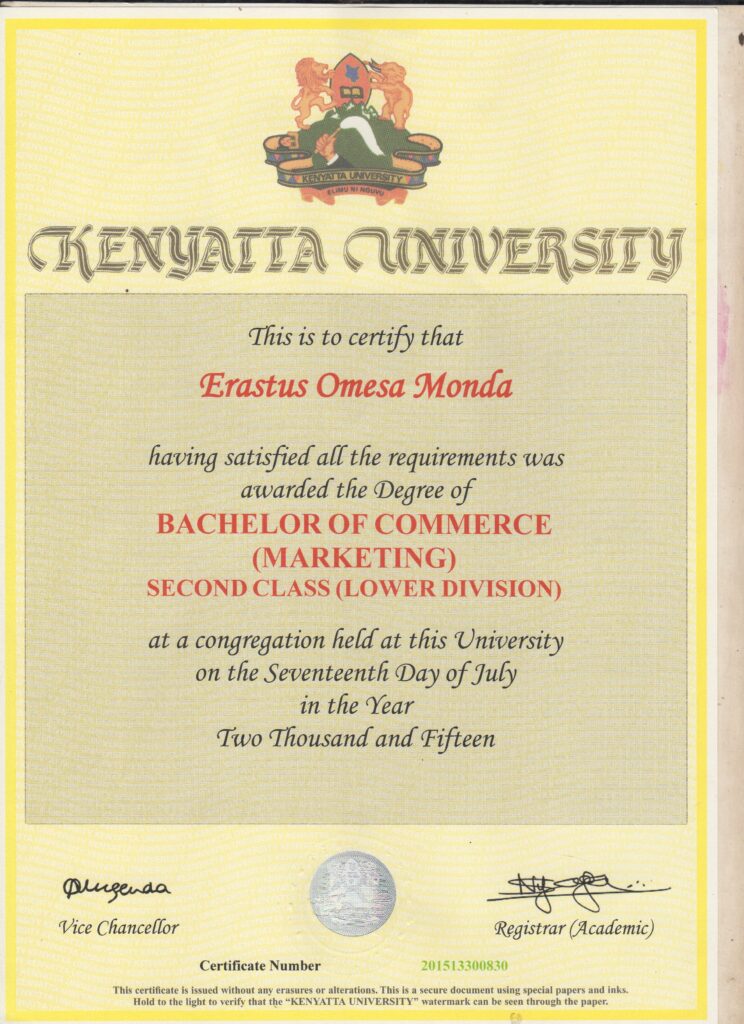 kenyatta university graduate school thesis format